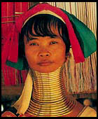 Long neck Padaung tribal woman